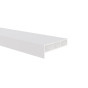 Kamerprofiel met haakse lip 100 x 30 x 15mm wit