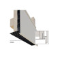 Keralit Ventilatie inhaakstartprofiel 50mm voorbeeld