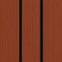 op deze foto zie je keralit sponningdeel 143 californian redwood Shadowline gemonteerd verticaal