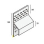 (2849) keralit trim/kraal ventilatieprofiel (gevel)