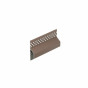 Bruingrijs keralit trim/kraal ventilatieprofiel (gevel) (2849)