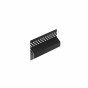 Zwart keralit trim/kraal ventilatieprofiel (gevel) (2849)