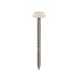 Milin spijker met kunststof kop 50 mm creme