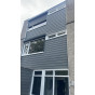 huis bekleed met kunststof profex velling donkergrijs