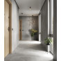 complete hal in de SPC wandpaneel Smoky Concrete 280×110 – grijze betonlook