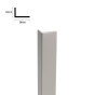 (kleurmonster) Hoekstrip Silver voor SPC wandpanelen