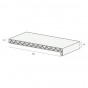 Novaboard stonelook vensterbank 300mm afmeting