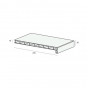 Lignodur stonelook vensterbank 250mm afmeting