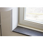 Milinboard gemonteerd in een venster steenlook