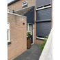 kunststof vinyplus sponningdeel rondkant antraciet op gevel van woning