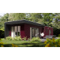 Chalet nova in VinyPlus rondkant wijnrood