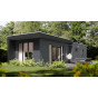 Chalet nova in VinyPlus rondkant zwartgrijs
