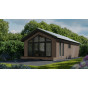 Chalet aurora in VinyPlus rondkant vergrijsd redcedar