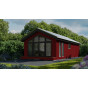 Chalet aurora in VinyPlus rondkant rood