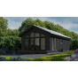 Chalet aurora in VinyPlus rondkant zwartgrijs