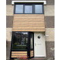gevel bekleed met kunststof vinyplus sponningdeel rondkant turners eiken shadow
