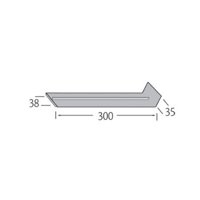 Verbinding 300mm - VinyPlus Blauw