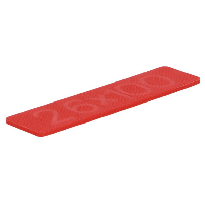 Milli-Max glasblokjes rood 1000x26x3 mm 