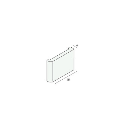 Afwerklijst 45x6 mm 