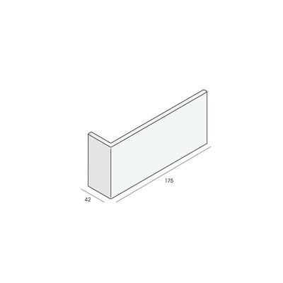Hoekpaneel 175x42x7 mm