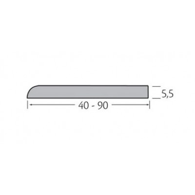 Afgeschuinde profiel 90 x 5.5 mm