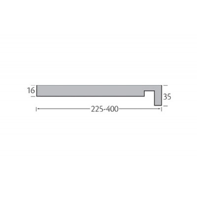 Millex Big Board volschuim Paneel Goud eiken - 395x35x16