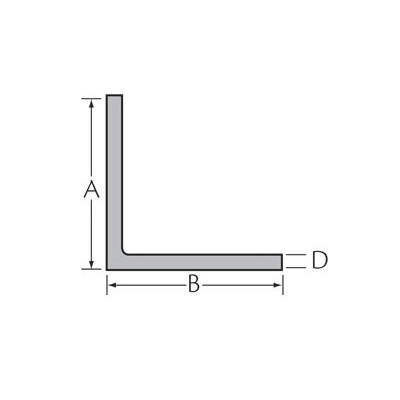 Gelijkzijdig hoekprofiel 50 x 50 x 2.0 mm