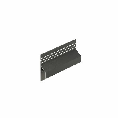 Basaltgrijs keralit trim/kraal ventilatieprofiel (gevel) (2849)