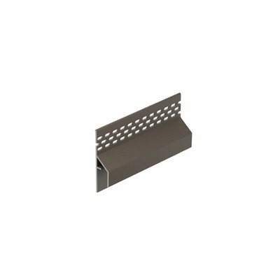 Kwartsgrijs keralit trim/kraal ventilatieprofiel (gevel) (2849)