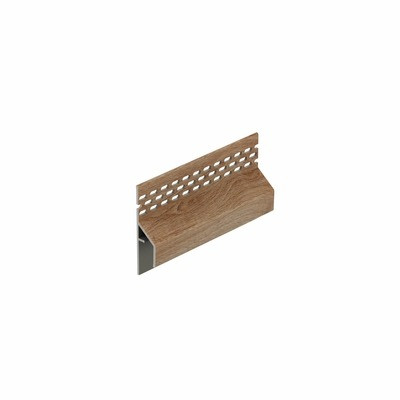 Wit eiken keralit trim/kraal ventilatieprofiel (gevel) (2849)