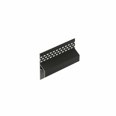 Nightblack keralit trim/kraal ventilatieprofiel (gevel) (2849)