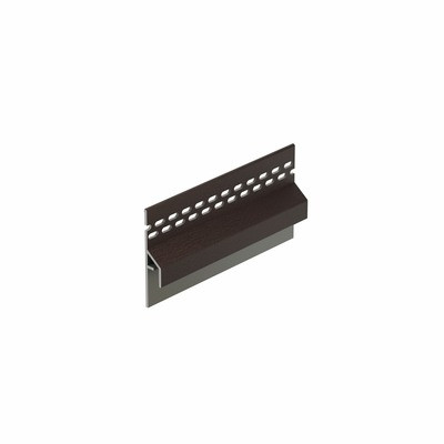 Donkerbruin keralit trim/kraal ventilatieprofiel (dakrand) (2833)
