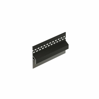 Grafietzwart keralit trim/kraal ventilatieprofiel (dakrand) (2833)