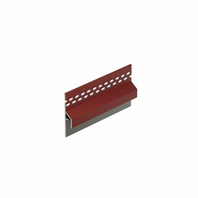 Wijnrood keralit trim/kraal ventilatieprofiel (dakrand) (2833)