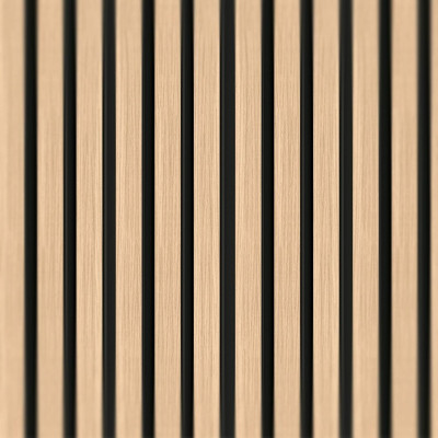 (kleurmonster) Lattenwand M Eiken Zwart 2,65 m (122 x 12 mm)