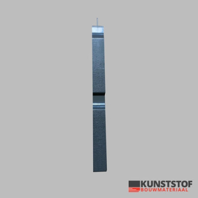 Profex dubbel rabat stootvoeg donkergrijs