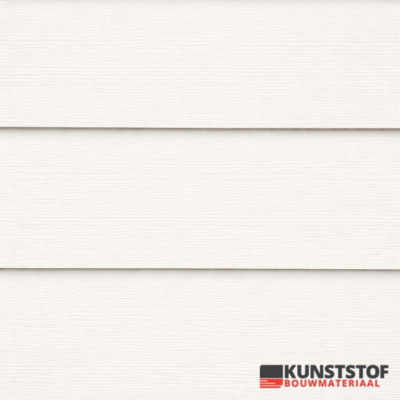 Profex potdeksel cremewit (RAL 9001) kunststof gevelbekleding met Zweeds rabat uitstraling