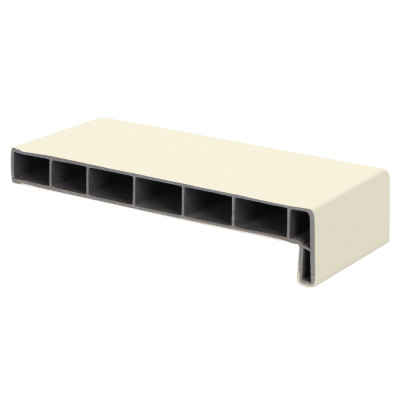 Lignodur brede voorzijde vensterbank 200mm Crème