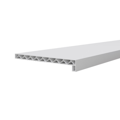 Novaboard stonelook vensterbank 250mm Wit