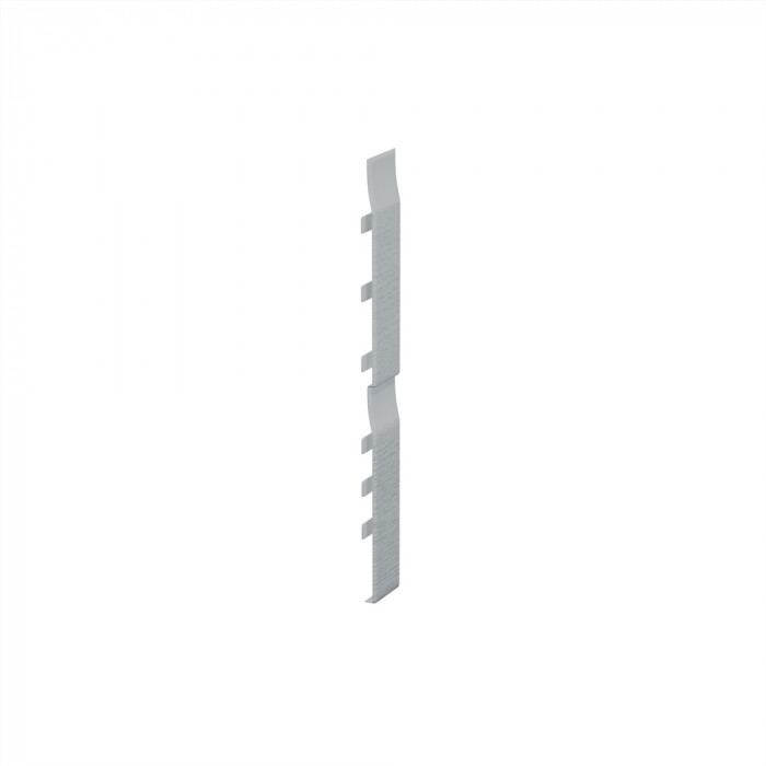 Eurotexx Grijs stootvoegverbinding 332mm voor dubbel rabat