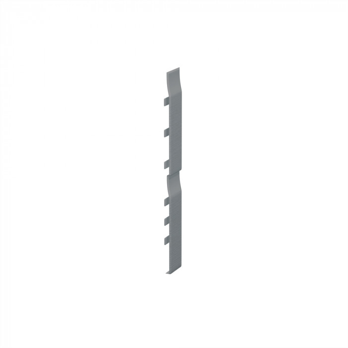 Eurotexx Quartzgrijs stootvoegverbinding 332mm voor dubbel rabat