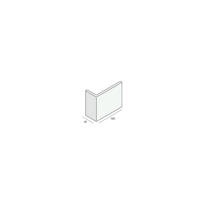 Hoekpaneel 100x42x7 mm