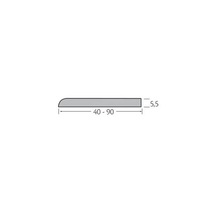 Afgeschuinde profiel 60 x 5.5 mm