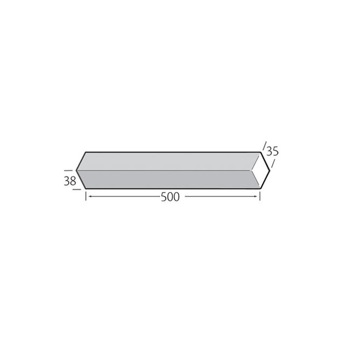 Buitenhoek 500mm dubbele neus - Millex Big Board Goud eiken