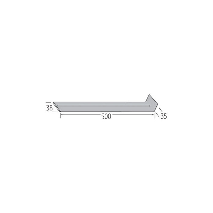 Verbinding 500mm dubbele neus - Millex Blauw
