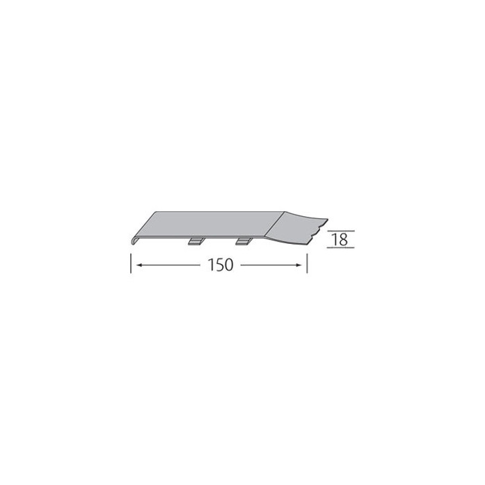 Stootvoegverbinding Goud eiken 150 mm (voor rabatdelen)