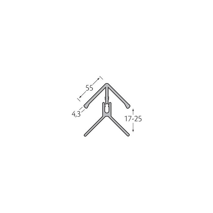 Hoekprofiel 2-delig - WoodDesign