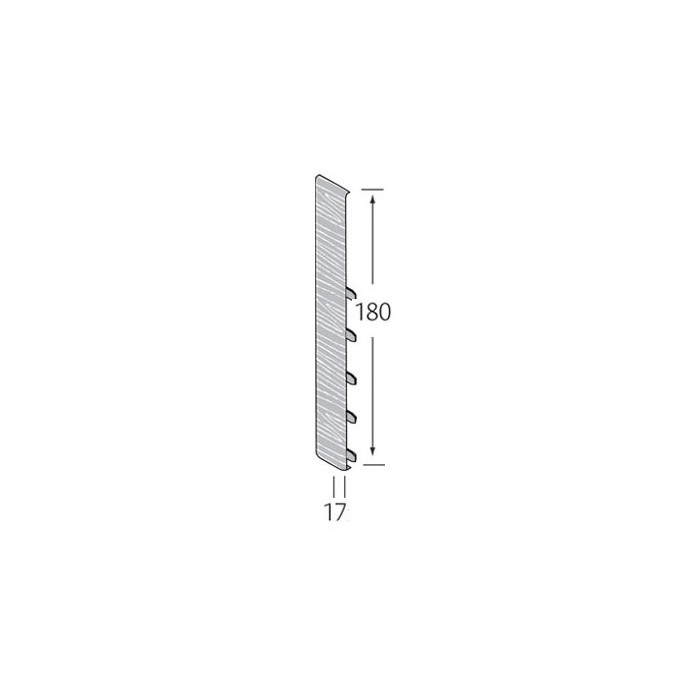 Eurotexx Lichtblauw stootvoegverbinding 180mm voor potdeksel 
