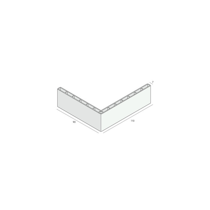 Holkamerprofiel 110x90x7 mm