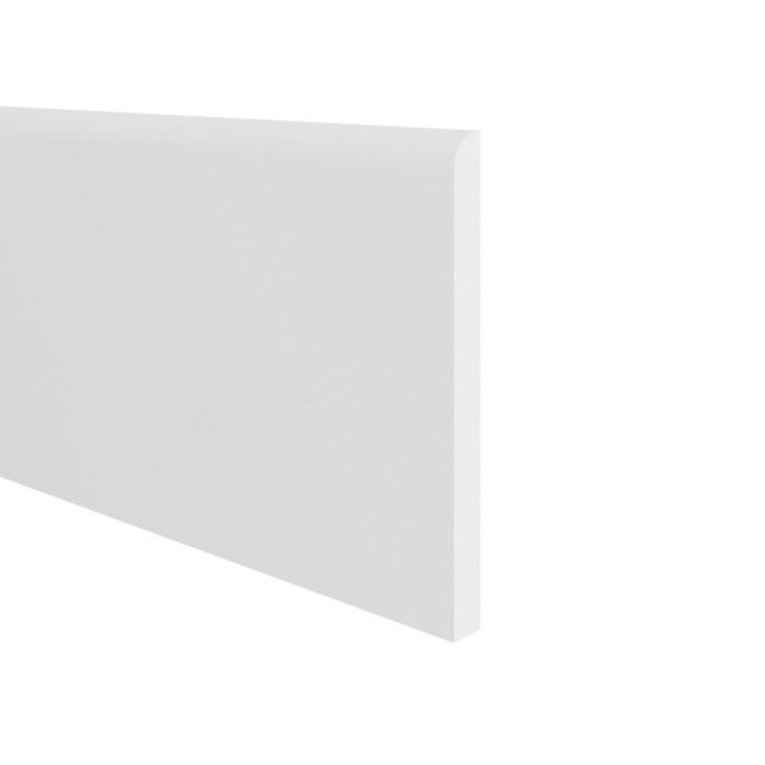 Afgeschuinde profiel 60 x 5.5 mm wit